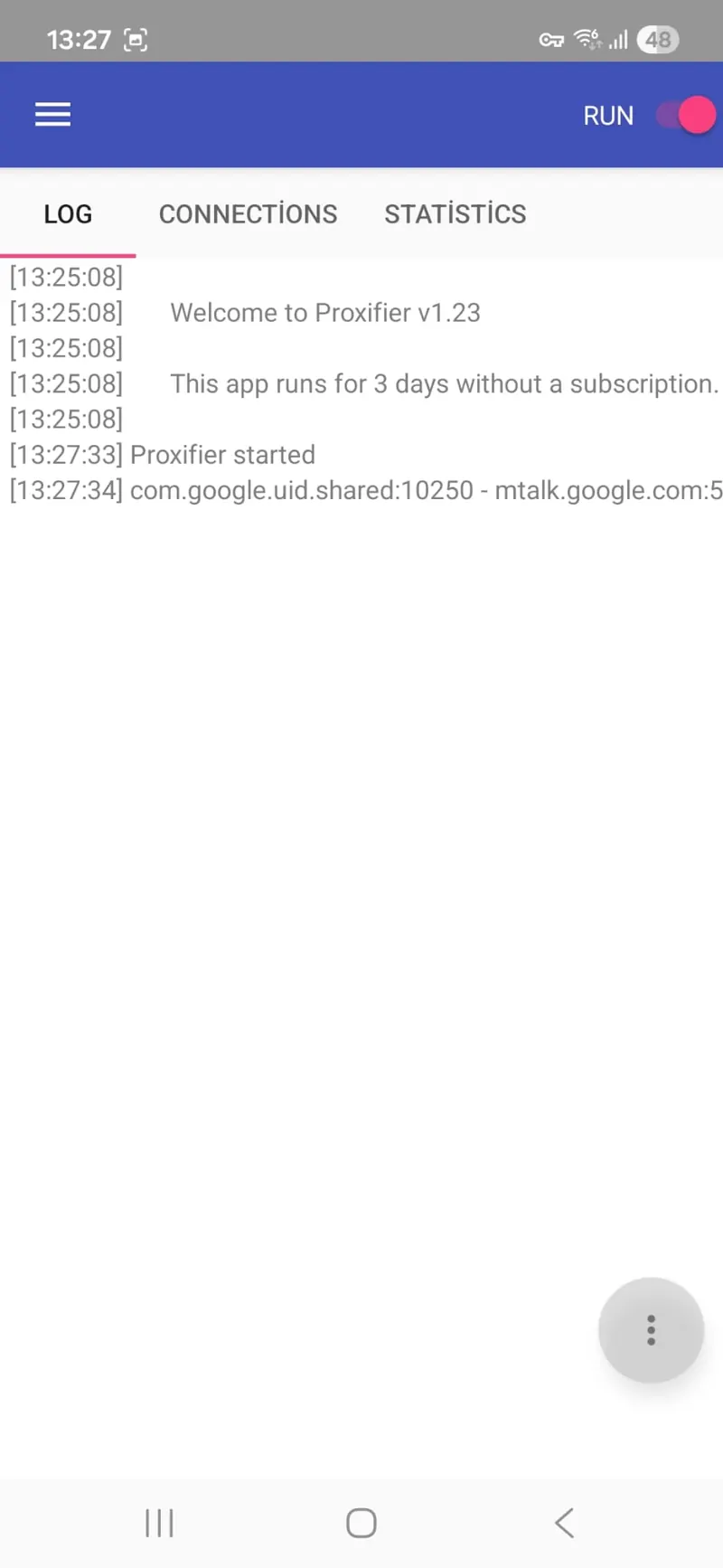 Proxifier Android Proxy Aktif